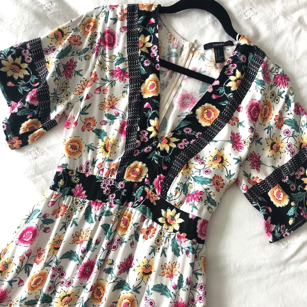 S floral maxi dress